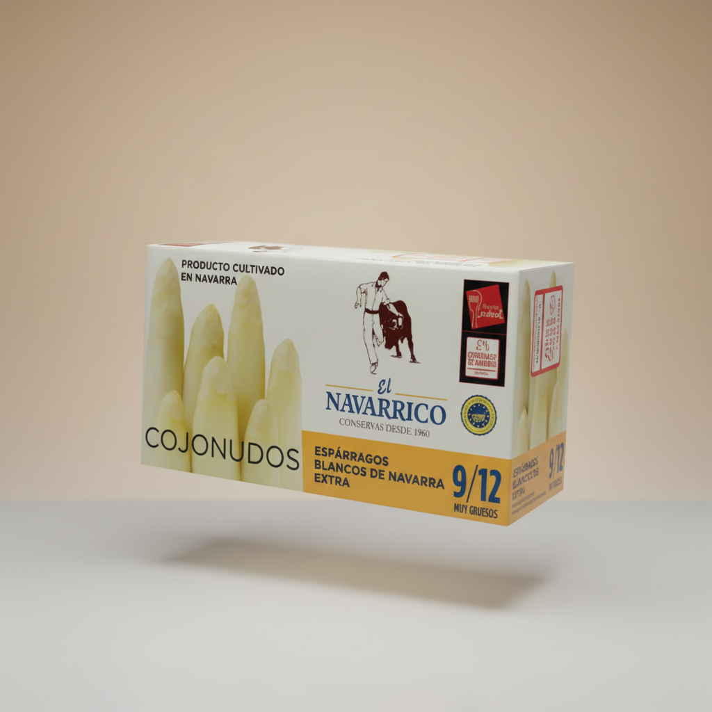 Espárragos Blancos Cojonudos El Navarrico 9/12 780 Gr